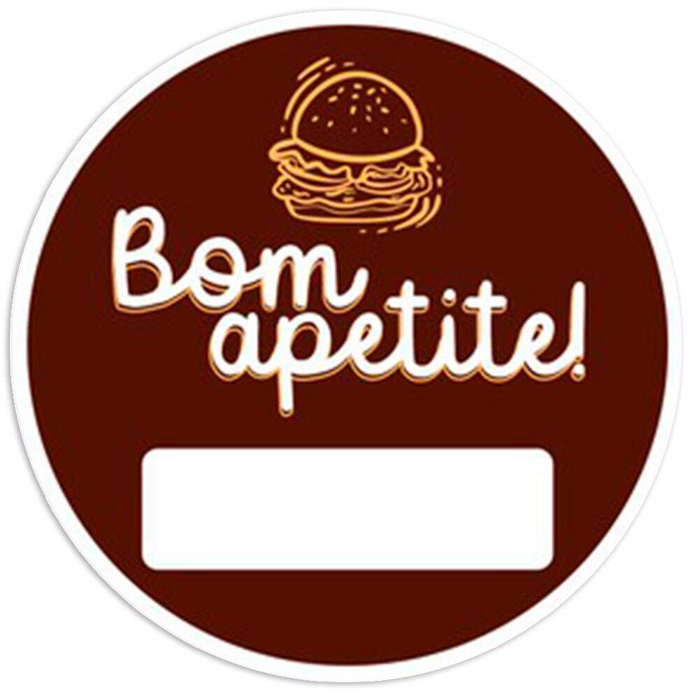 Etiqueta Adesiva para alimento Hamburguer 24