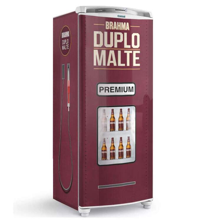 Envelopamento de Geladeira Inteira Cerveja Duplo Malte