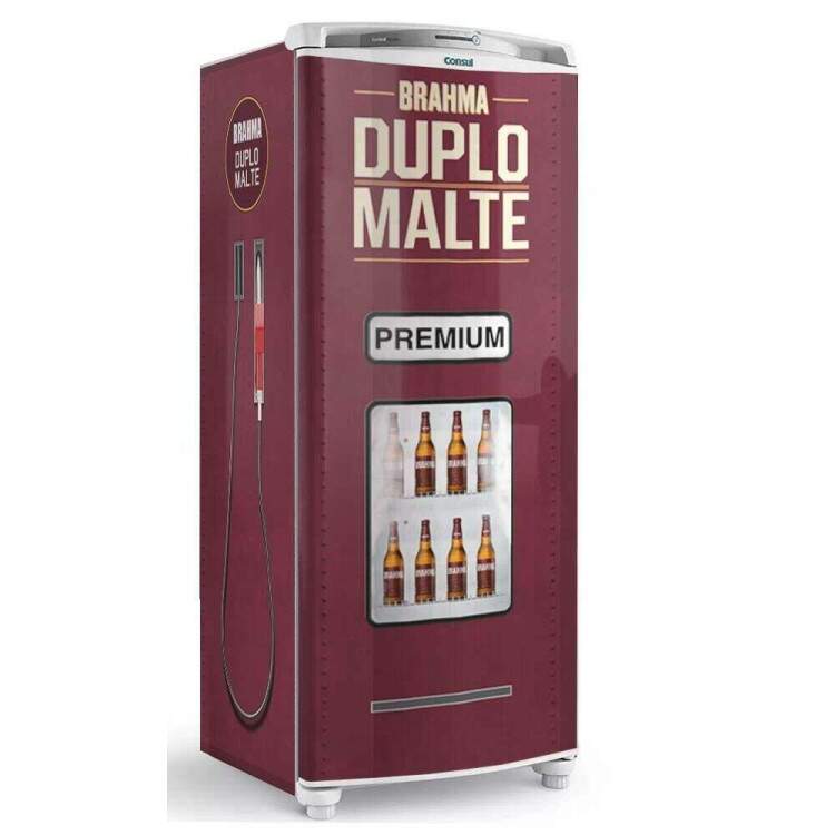 Envelopamento de Geladeira Inteira Cerveja Duplo Malte