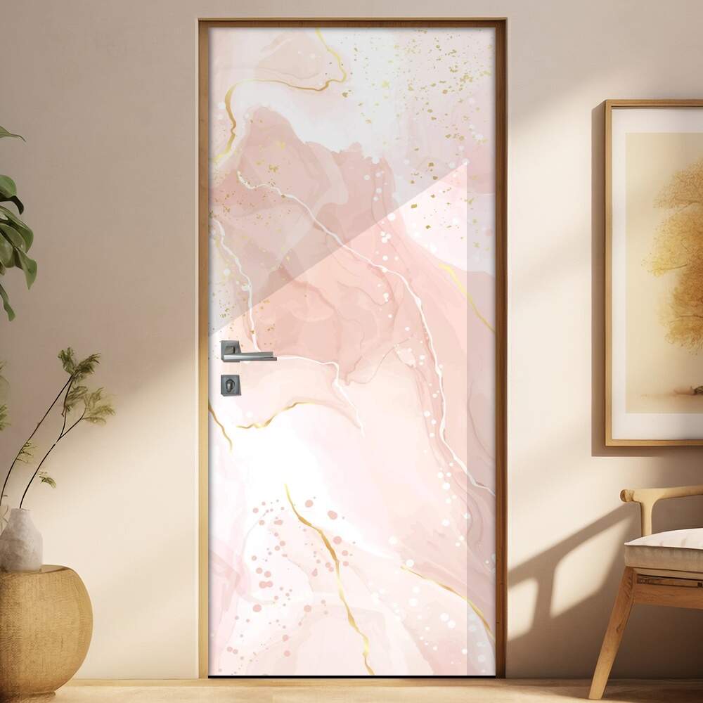 Adesivo para Porta Marmore Rose