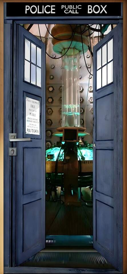Adesivo Para Porta Doctor Who Tardis
