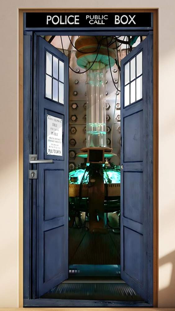Adesivo Para Porta Doctor Who Tardis
