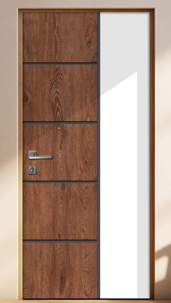 Adesivo Para Porta Madeira Branco Amadeirado