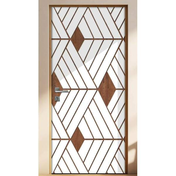 Adesivo Para Porta Madeira com Branco