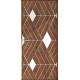 Adesivo Para Porta Madeira com Branco Geom�tria