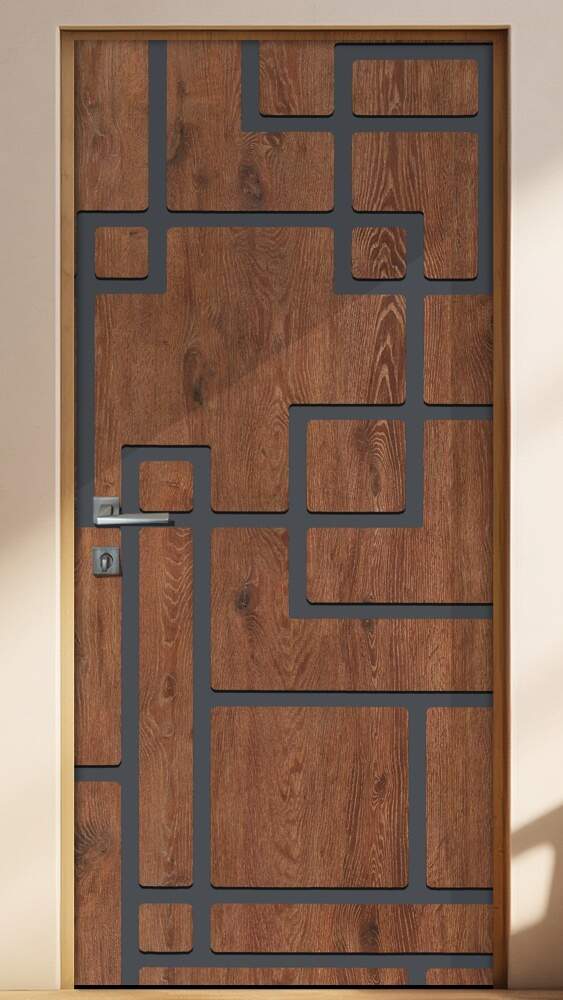 Adesivo Para Porta Madeira Quadrados Retangulares