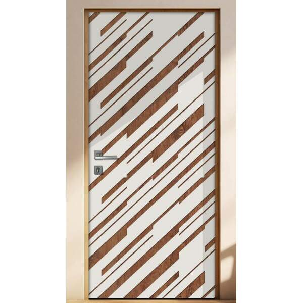 Adesivo Para Porta Madeira Com Branco