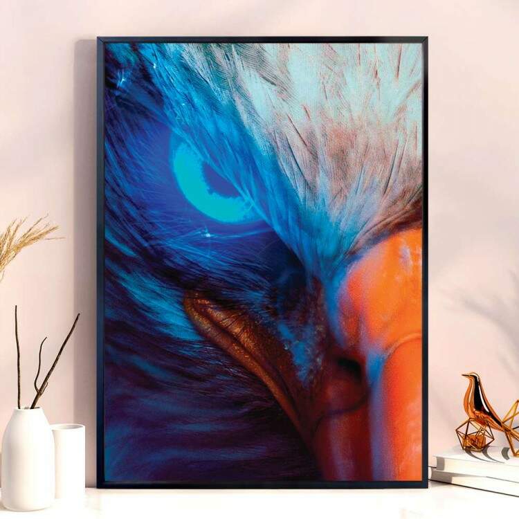 Quadro Decorativo Aguia Olhando