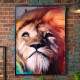 Quadro Decorativo Animais Le�o
