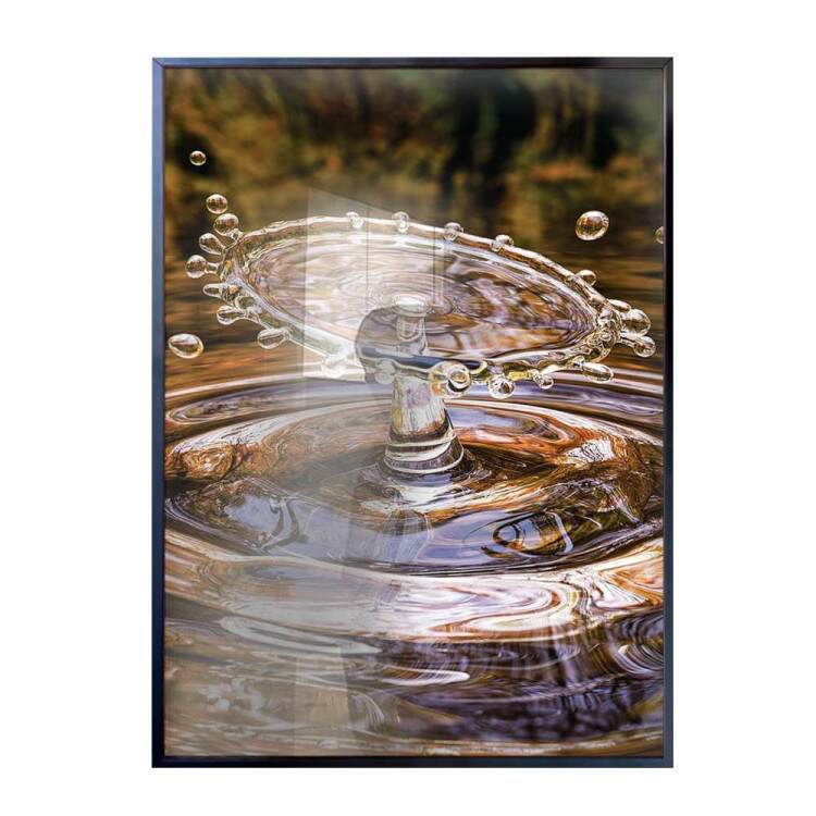 Quadro Decorativo Natureza Gota De Agua Caindo