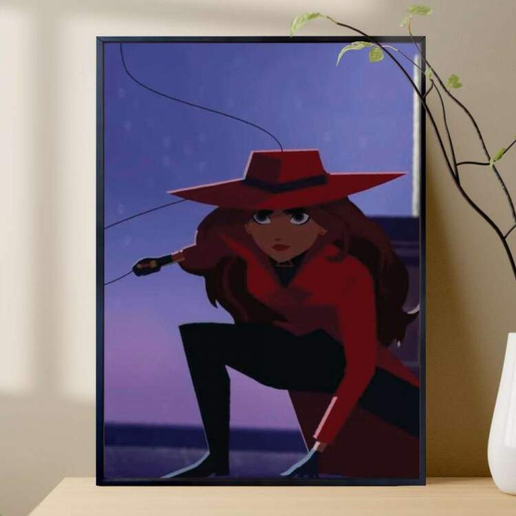 Quadro Decorativo Carmen Sandiego Icon