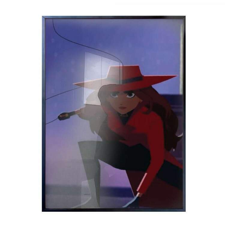 Quadro Decorativo Carmen Sandiego Icon