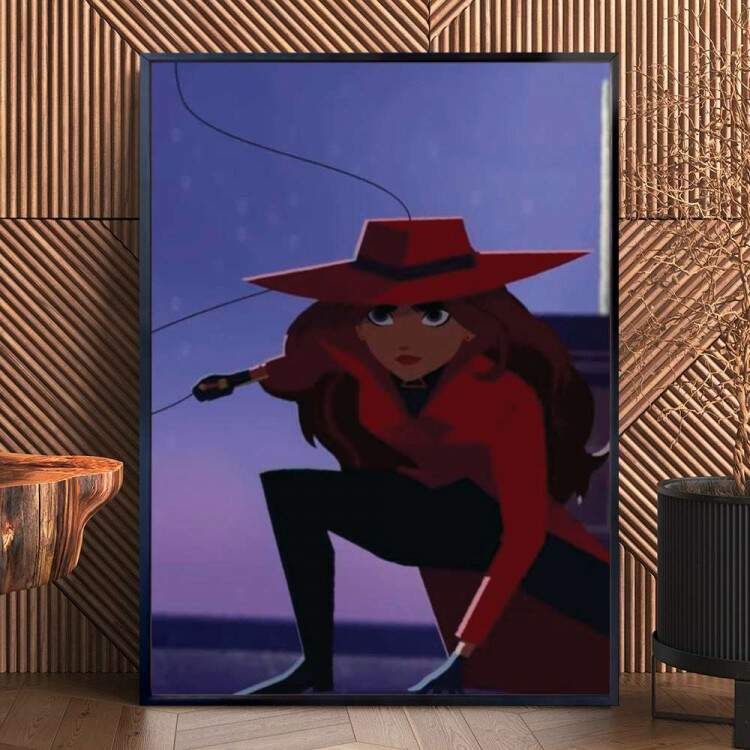 Quadro Decorativo Carmen Sandiego Icon