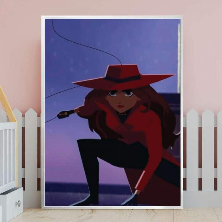 Quadro Decorativo Carmen Sandiego Icon