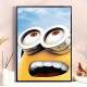 Quadro Decorativo Minion Sorrindo Olhando Pro C�u
