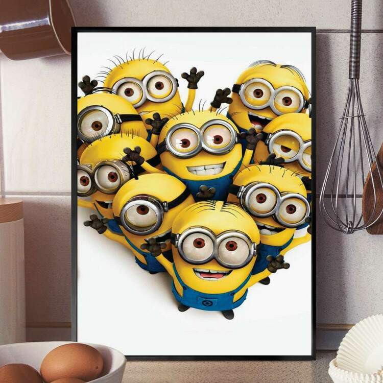 Quadro Decorativo Minions Pequeninos