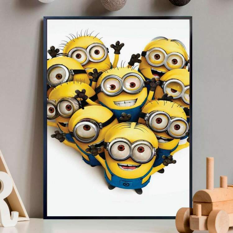 Quadro Decorativo Minions Pequeninos