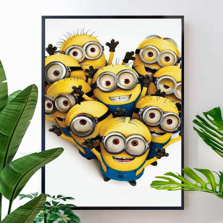 Quadro Decorativo Minions Pequeninos