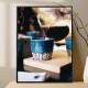Quadro Decorativo Caf� Caindo Na Xicara