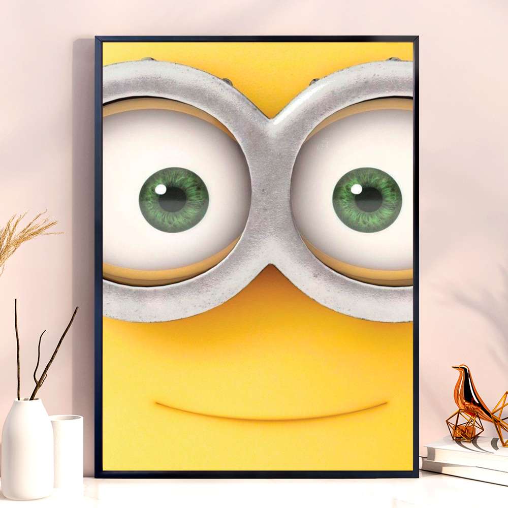 Quadro Decorativo �culos E Olhos de Minions