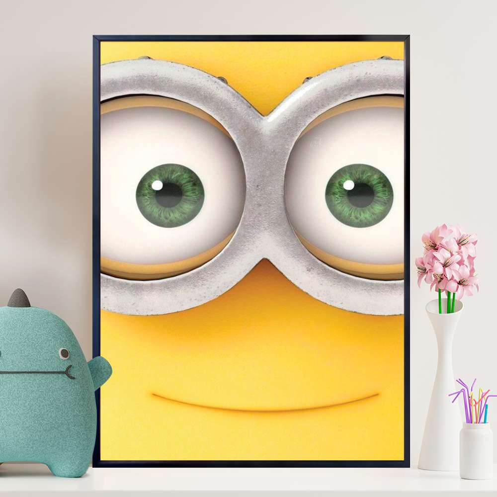 Quadro Decorativo �culos E Olhos de Minions