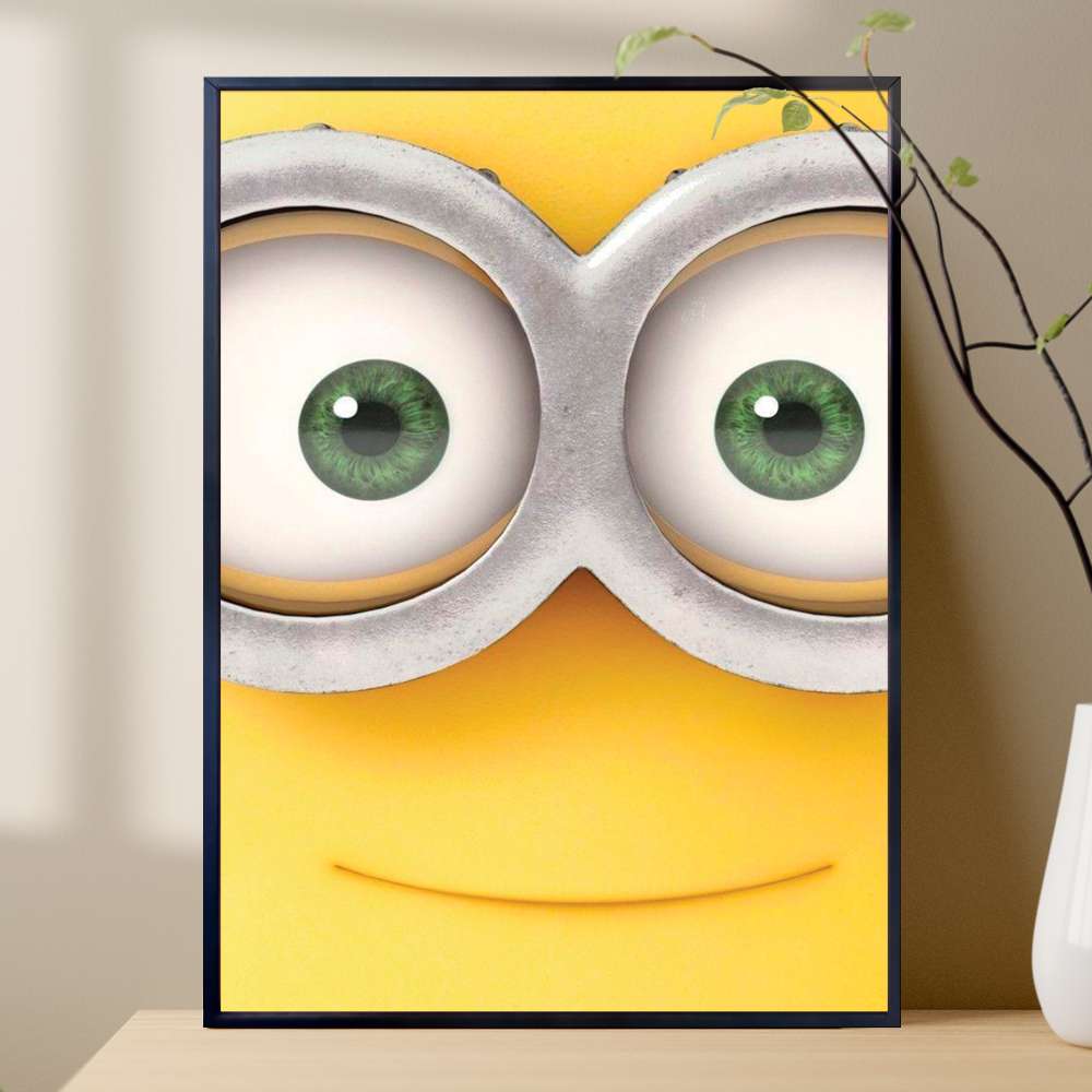 Quadro Decorativo �culos E Olhos de Minions