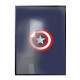 Quadro Decorativo Desenho Escudo Do Capit�o America