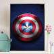 Quadro Decorativo Escudo Do Capit�o America