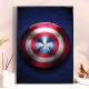 Quadro Decorativo Escudo Do Capit�o America