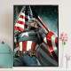 Quadro Decorativo Super Her�i Capit�o America