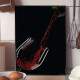 Quadro Decorativo Vinho Caindo Na Ta�a