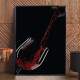 Quadro Decorativo Vinho Caindo Na Ta�a
