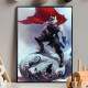 Quadro Decorativo Thor Derrotando O Vil�o