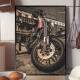 Quadro Decorativo Moto E Barbearia