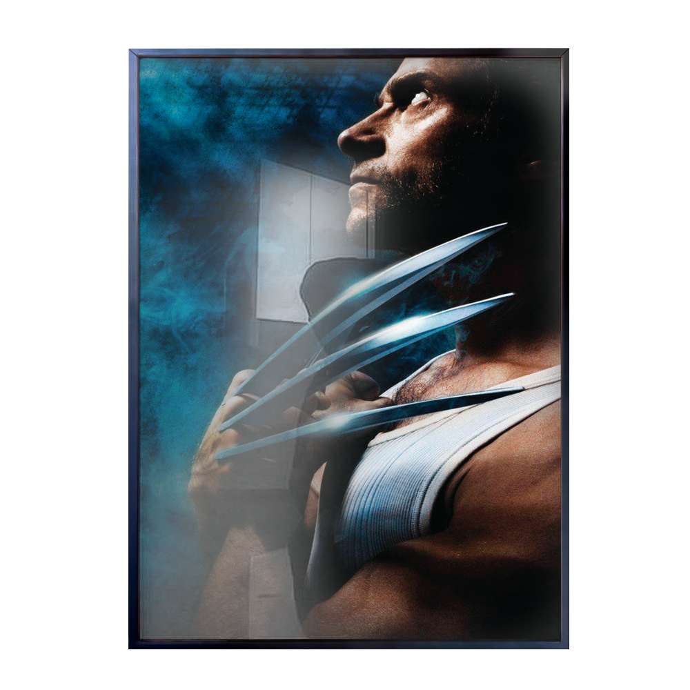 Quadro Decorativo Wolverine Mostrando As Garras