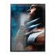 Quadro Decorativo Wolverine Mostrando As Garras