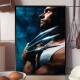 Quadro Decorativo Wolverine Mostrando As Garras