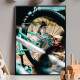Quadro Decorativo Ve�culos Roda De Bicicleta Azul