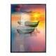 Quadro Decorativo Dois Barcos Na Agua Ao Fim De Tarde