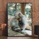 Quadro Decorativo Animais Macacos Se Abra�ando