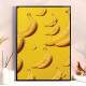 Quadro Decorativo Fruta Banana Com Fundo Amarelo