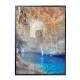 Quadro Decorativo Lago Subterraneo Na Caverna