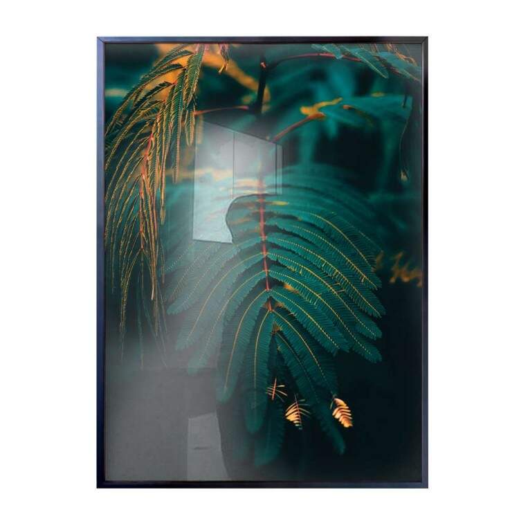 Quadro Decorativo Tropical Folhas Verdes