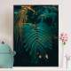 Quadro Decorativo Tropical Folhas Verdes