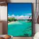 Quadro Decorativo Praia Paradis�aca Ilhas Maldivas