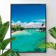 Quadro Decorativo Praia Paradis�aca Ilhas Maldivas