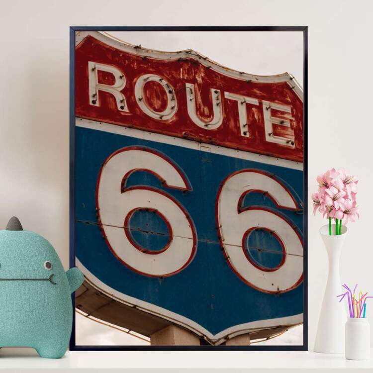 Quadro Decorativo Route 66