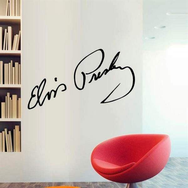 Adesivo de Parede Elvis Presley Assinatura