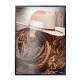 Quadro Decorativo Country Chap�u E Corda