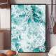Quadro Decorativo Agua Azul E Espuma No Mar